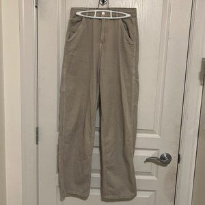 Garage Beige High Rise Cargo Pant